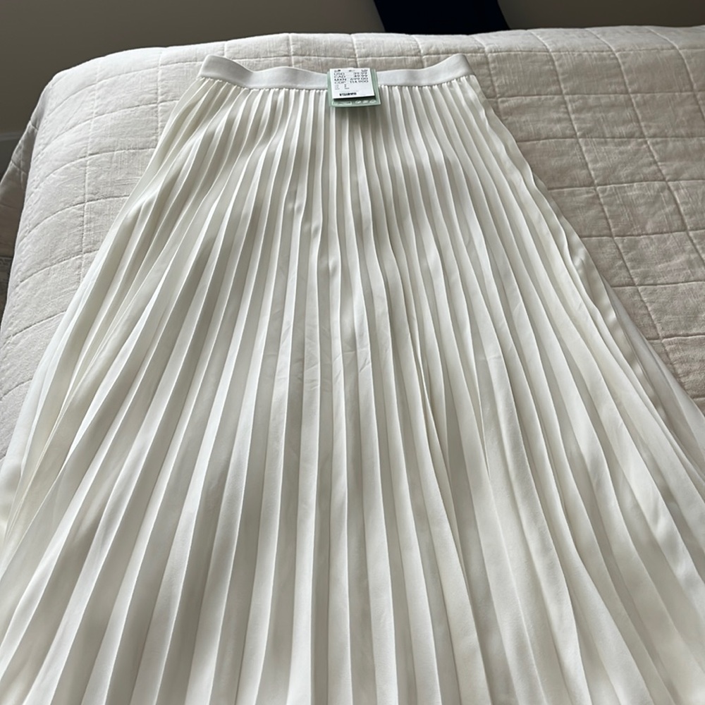 H&M Pleated Chiffon Skirt NWT